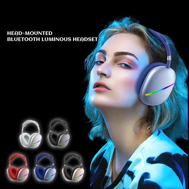 Hi-Fi Stereo Wireless Headphones with Microphone and Radio