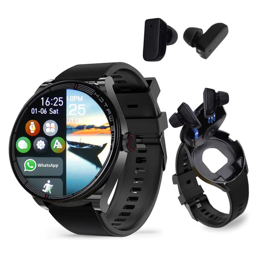 YOUCIDI Smart Watch with Earbuds 2 in 1 Bluetooth Watch & Earphone 1.32" Smart Watch Within Fitness Tracker with Sleep Monitor Long Time Standby Sports Smart Watch