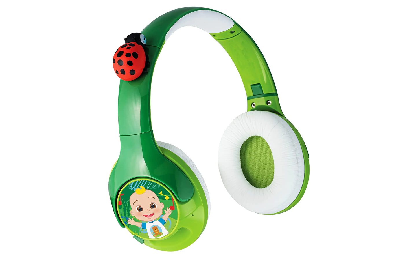 eKids Cocomelon Bluetooth Headphones for Kids Wireless Headphones with Rechargeable Battery and USB-C Charging Cable Included